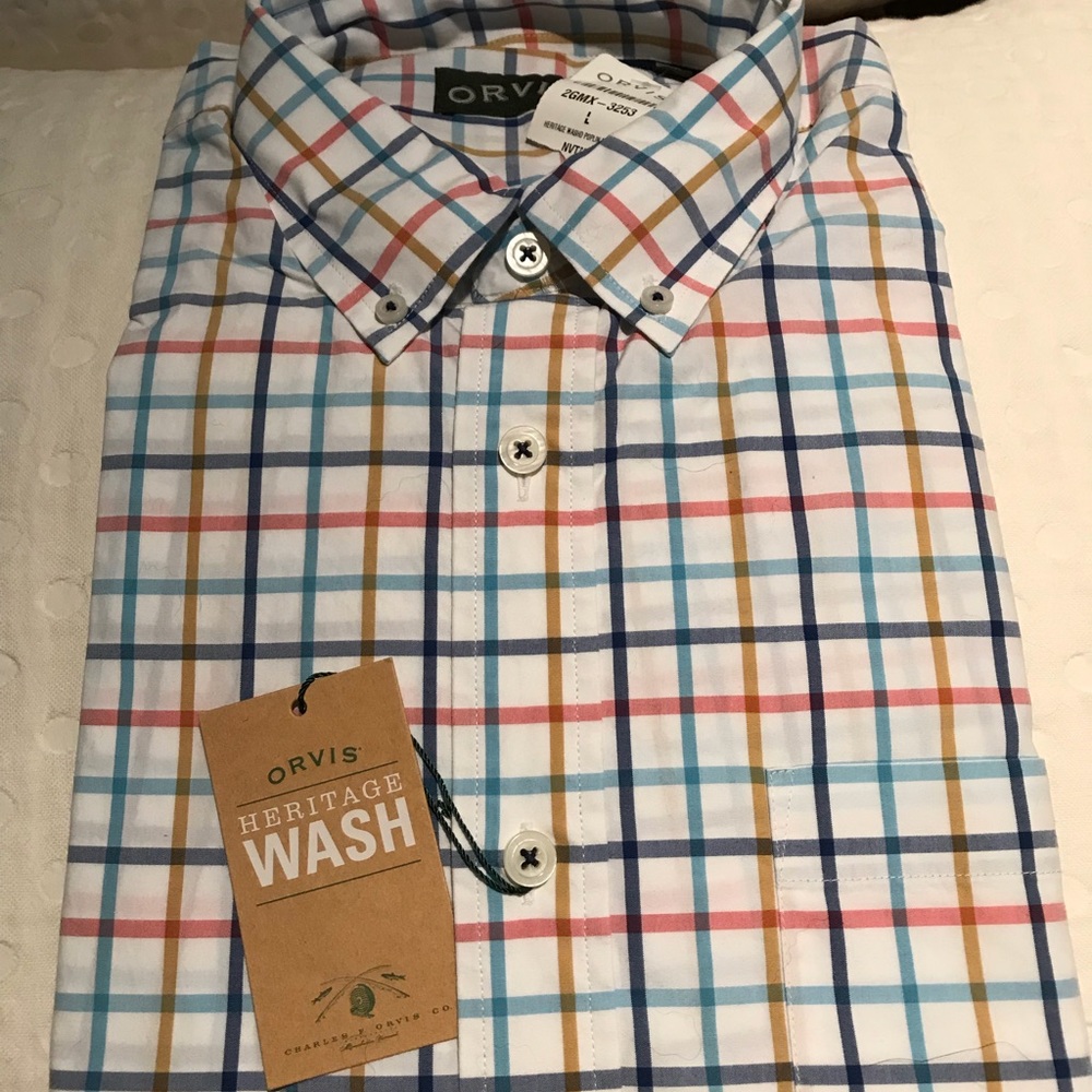 Orvis long sleeve button down large NWT never worn